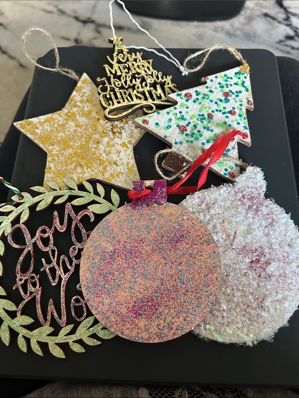 NWOT Handmade Holiday Ornament Set - Multicolor Christmas Decorations